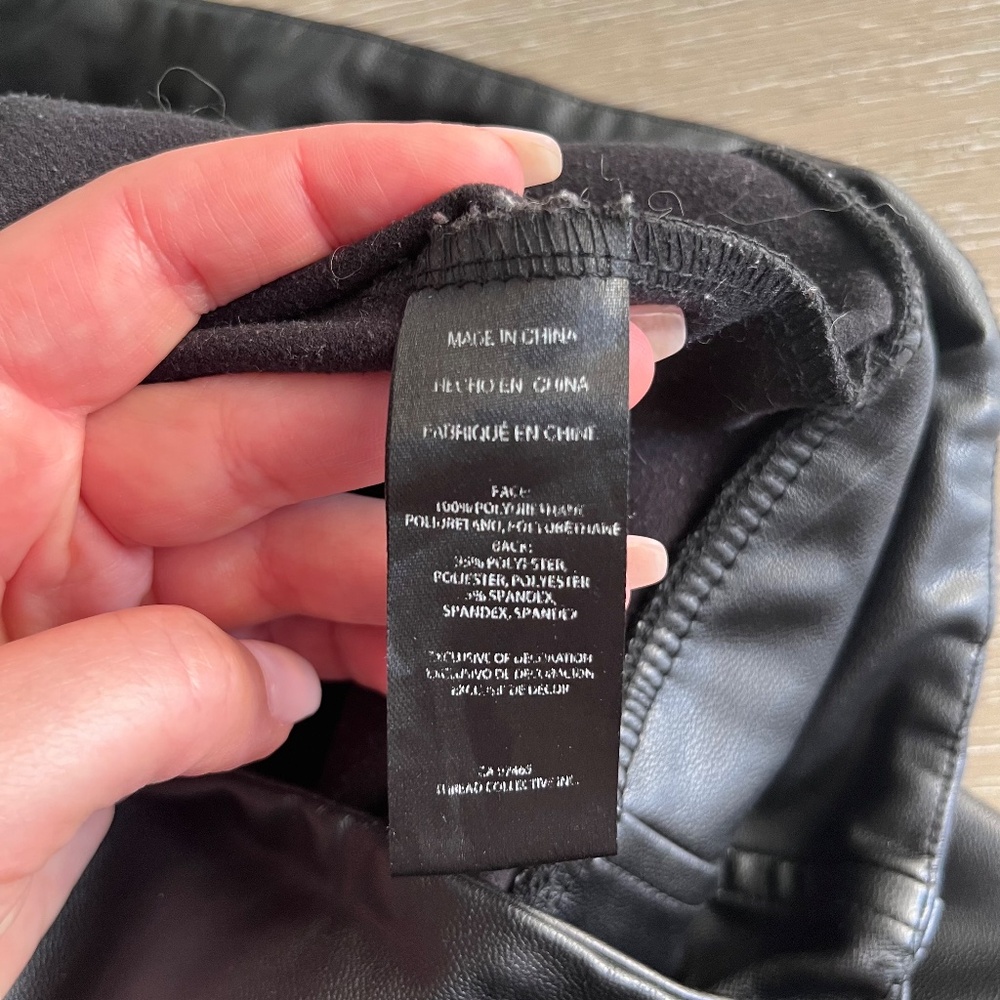 Black Leather Leggings - Picture 8 of 10